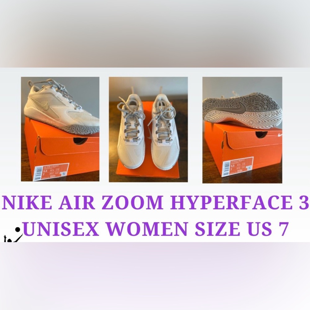 Nike Air Zoom Hyperface 3 Women's Shoes - White and Gray